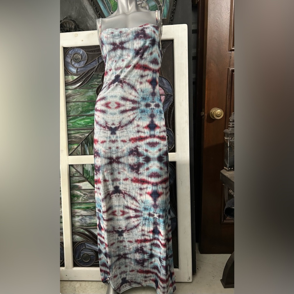 Nasty Gal Multicolor Tie-Dye Maxi Dress
